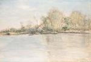 Bord De Seine (banks Of The Seine) by Jean-Francois Raffaelli
