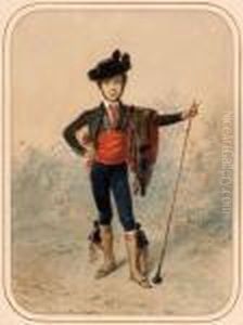 Ein Junger Franzosischer Tambourmajor