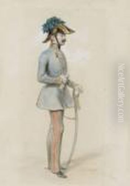 Portrait En Pied De L'archiduc Charles-ferdinand D'autriche En Feld-marechal Lieutenant - view 1