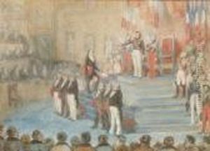 Le Serment Du Roi Louis-philippe Devant Les Chambres Le 9 Aout1830