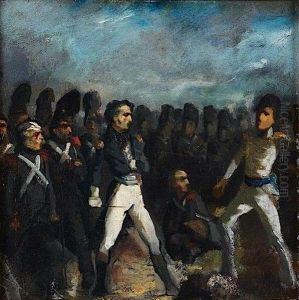Scene De Duel by Auguste Raffet