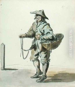 London Cries Any Cotton Laces or Garters, 1742