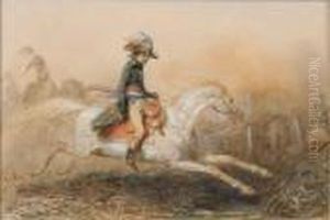 " Bonaparte A Cheval ". by Auguste Raffet
