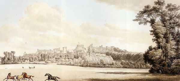 View Of Windsor Castle And Part Of The Town From The Spital Hill - view 1