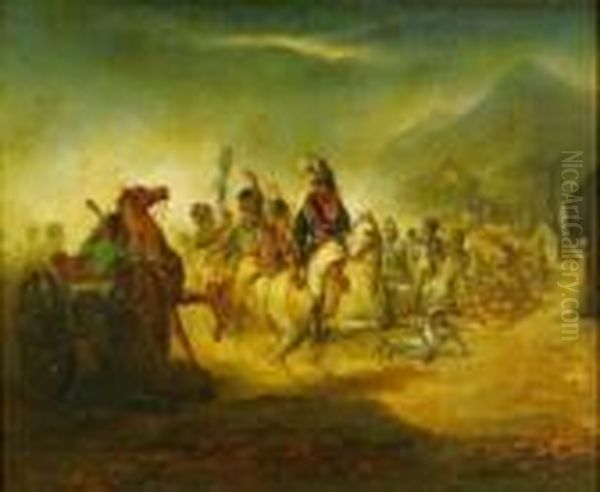 Equestrian Battle Scene - view 1