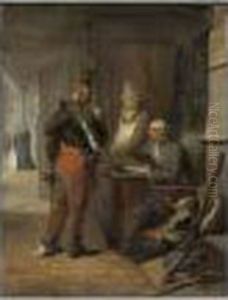 Le Demi-solde by Auguste Raffet