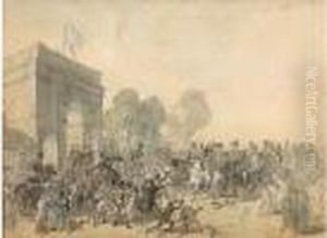 Depart D'un Convoi Militaire by Auguste Raffet