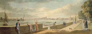 View towards Westminster from the Terrace of Somerset House by Paul Sandby