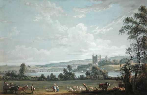 Rochester - View Across the Medway - view 1