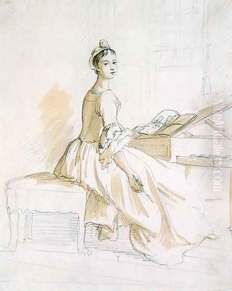 Portrait of a Lady at a Drawing Table 2 - view 1