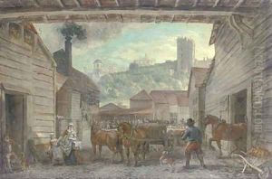 Windsor Castle from Isherwood's Brewhouse, Datchet Lane, Windsor