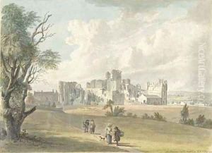 Middleham Castle, Yorkshire by Paul Sandby