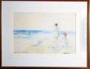 "happy Days" - Children On A Beach "happy Days" - Children On A Beach