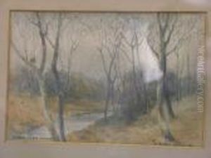 Rural Pathway Entitled October by Victor Noble Rainbird