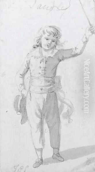 Boy with a whip - view 1