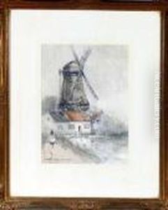 A Windmill In Holland by Victor Noble Rainbird