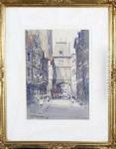 Rue De La Grosse Horloge, Rouen by Victor Noble Rainbird
