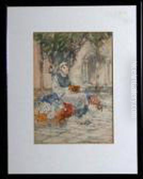 A Young Flower Seller - view 1