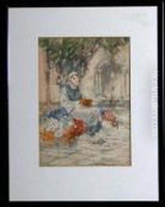 A Young Flower Seller by Victor Noble Rainbird