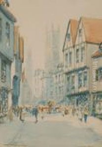 Street Scene In Ghent by Victor Noble Rainbird
