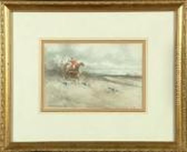 "impression: Cross Country Yorks" - A Fox Hunt In Full Cry - view 1