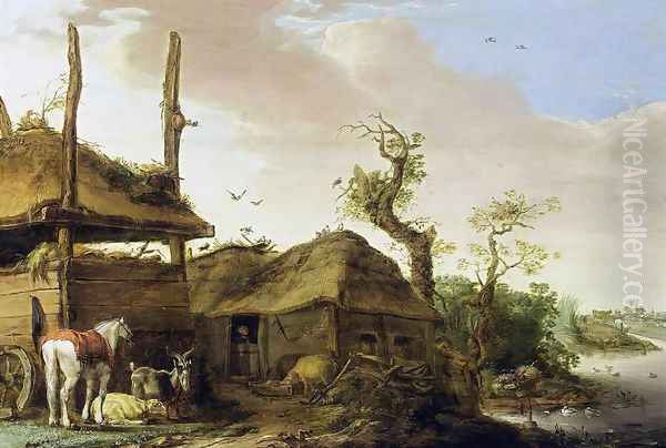 A Farmstead Near a Stream - view 1