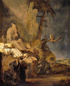 The Temptation of St Anthony 1629 by Cornelis Saftleven