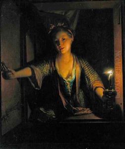 A Girl at the Window by Godfried Schalcken