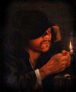Man with a Candle by Godfried Schalcken