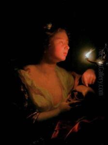 Mary Magdalene Grieving by Godfried Schalcken