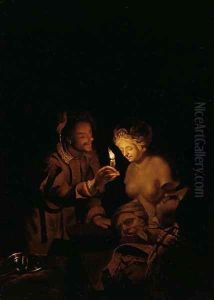Pygmalion and Galatea by Godfried Schalcken