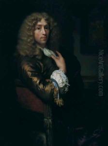 Self Portrait 1679 by Godfried Schalcken