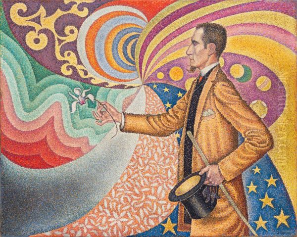 Against the Enamel of Background Rhythmic with Beats and Angels, Tones and Tones and Colours, and a Portrait of Felix Feneon (1861-1944) 1890 - view 1