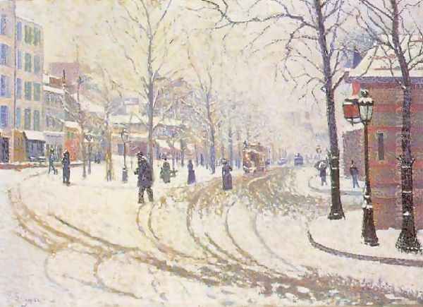 Le Boulevard De Clichy La Neige - view 1