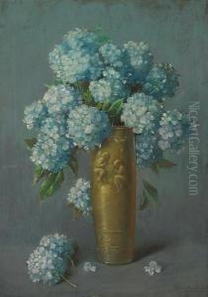 Florero Con Hortensias - view 1