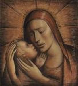 Untitled (mother And Child) by Alfredo Ramos Martinez