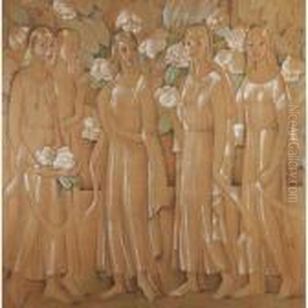 Mujeres De California Con Flores - view 1