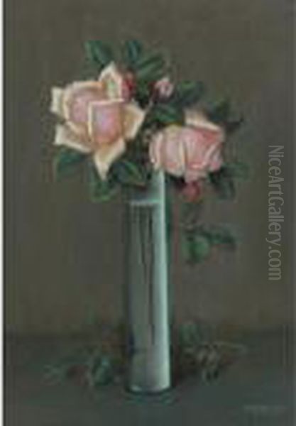 Florero Con Rosas - view 1