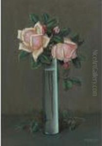 Florero Con Rosas by Alfredo Ramos Martinez