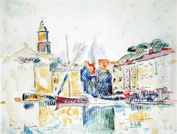 French Port of St. Tropez, 1914 - view 1