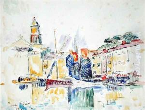 French Port of St. Tropez, 1914