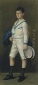 Retrato De Andres Sanchez-juarez Y Corona by Alfredo Ramos Martinez