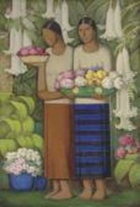 Flowers Of Mexico by Alfredo Ramos Martinez