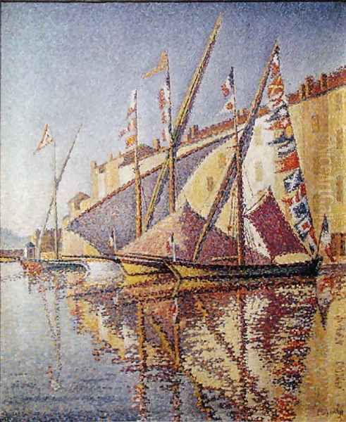 Sailing Boats in St. Tropez Harbour, 1893 - view 1