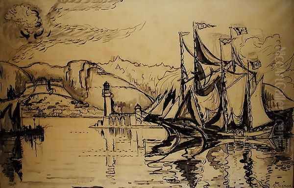 Port Scene, Antibes - view 1