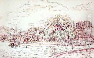 Pont Neuf, 1927 by Paul Signac