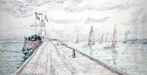 Les Sables d'Olonne, 1929 by Paul Signac