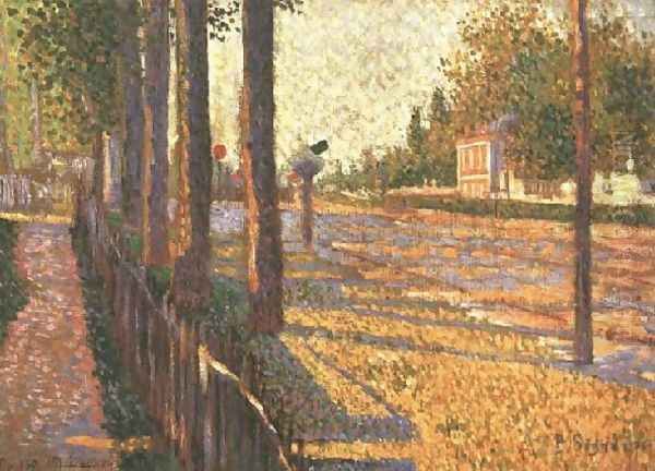 The Railway Junction at Bois-Colombes, or La Route Pontoise, 1886 - view 1