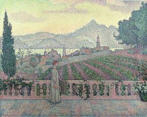 Woman on the Terrace, 1898 by Paul Signac