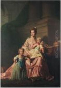 La Reine Charlotte Et Ses Deuxenfants,
Les Princes George Et Frederick Toile. by Allan Ramsay